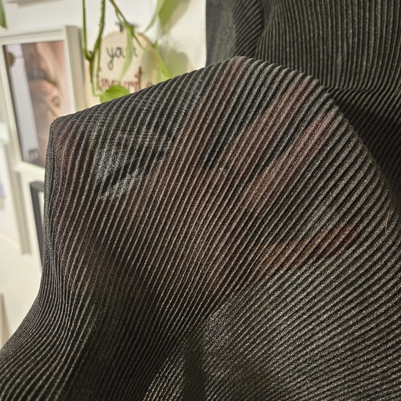 Princess Polly Black Ribbed Sheer Long Sleeve Top - Picture 5 of 7